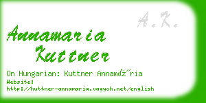 annamaria kuttner business card